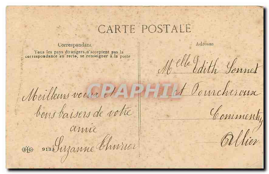 CPA Bonne Annee  — Verso