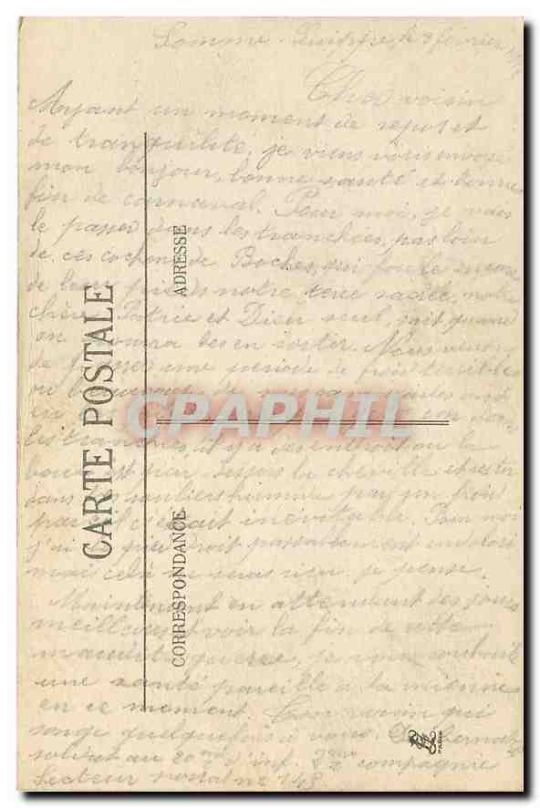 CPA Clermont en Argonne apres le bombardement Allemand Militaria — Rückseite