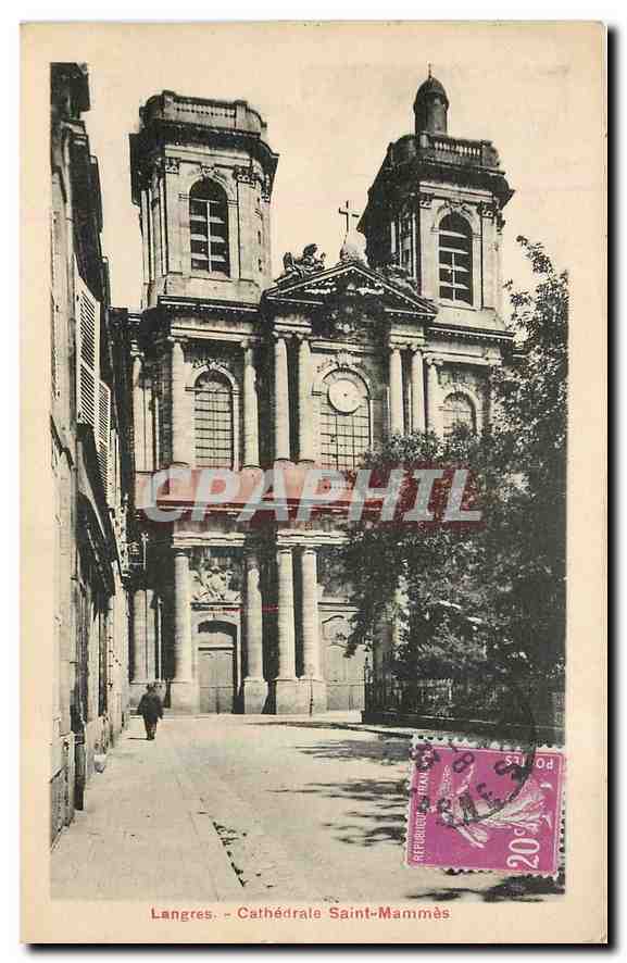 CPA Langers Cathedrale Saint Mammes 