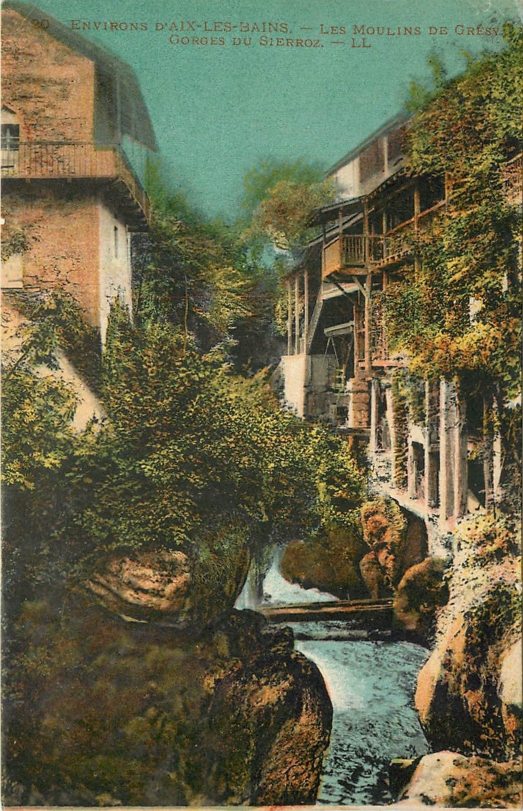 CPA Environs d'Aix les Bains Les Moulins de Creve Gorges du Gierroz 