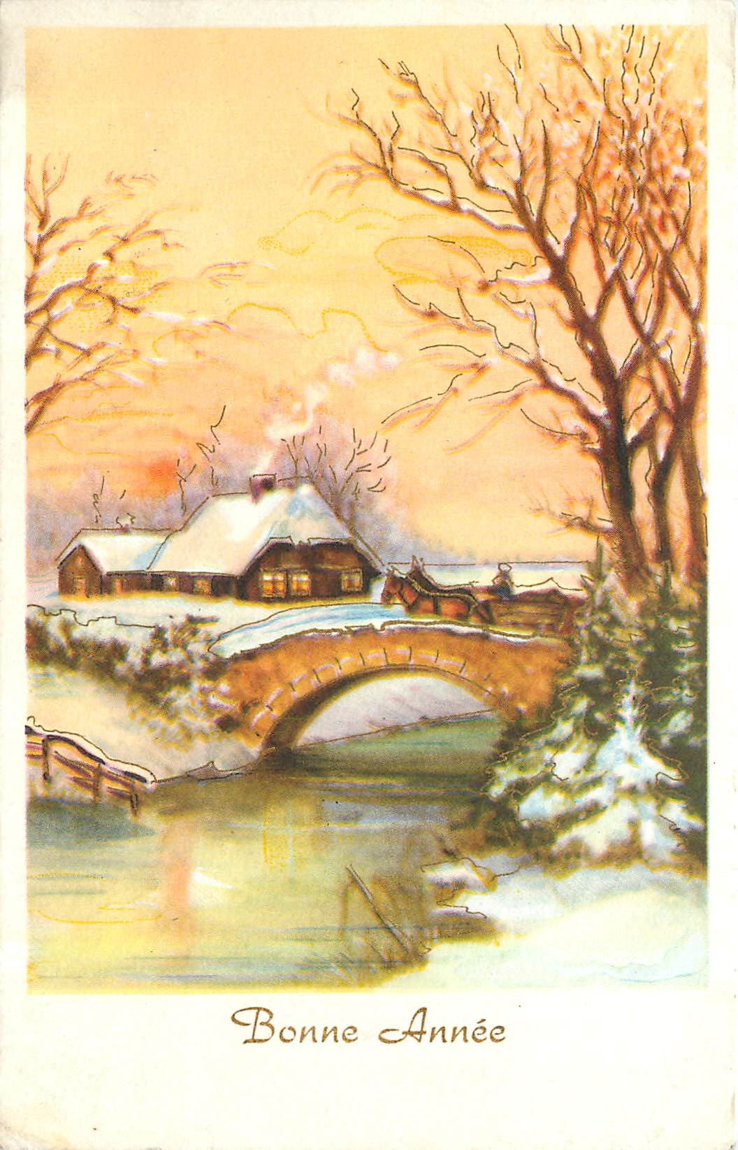 CPA Bonne Annee 