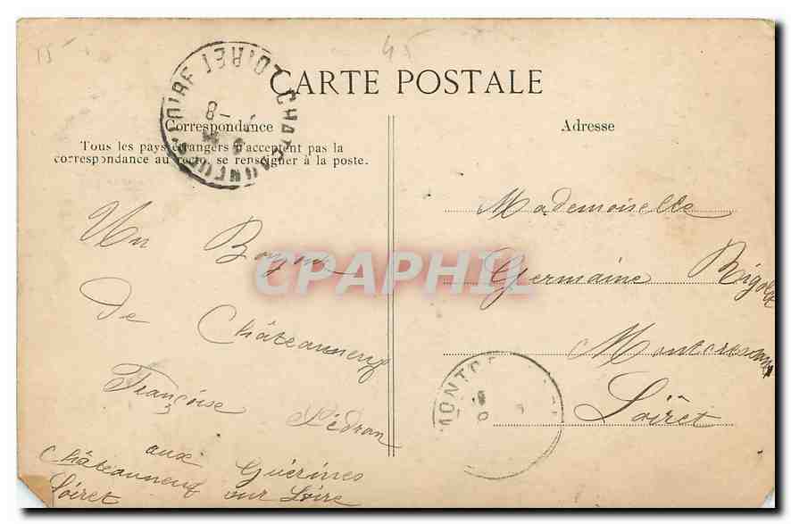 CPA Orleans Loiret La Cathedrale  — Verso