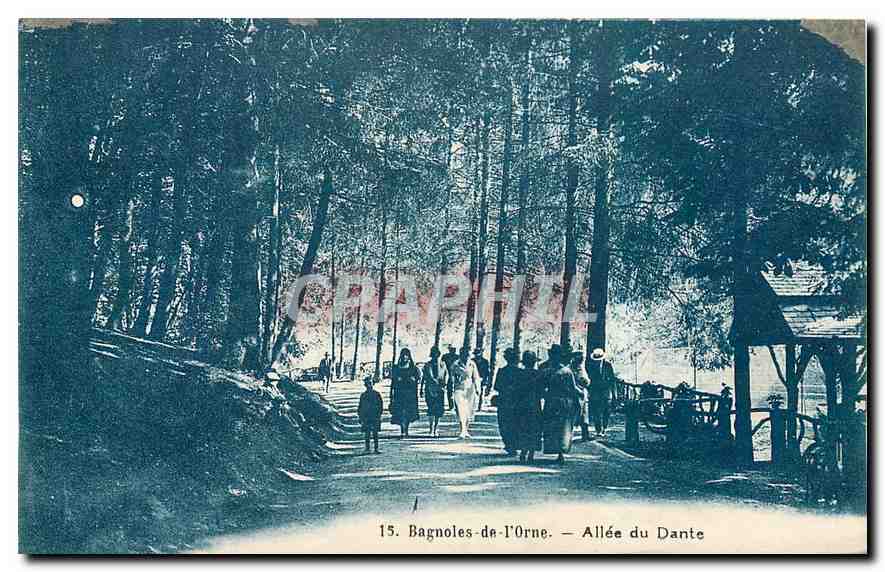 CPA Bagnoles de l'Orne Allee du Dante 
