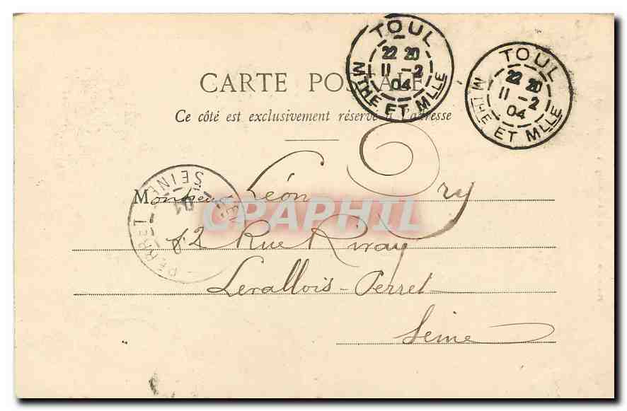 CPA Toul Illustre Abside de la Cathedrale  — Rückseite