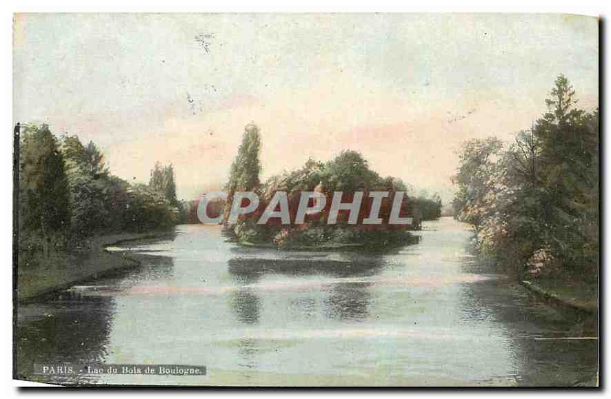 CPA Paris Lac du Bois de Boulogne 