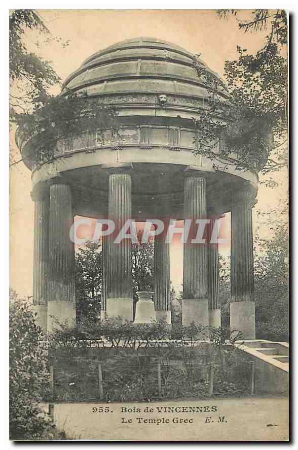 CPA Bois de Vincennes Le Temple Grec 