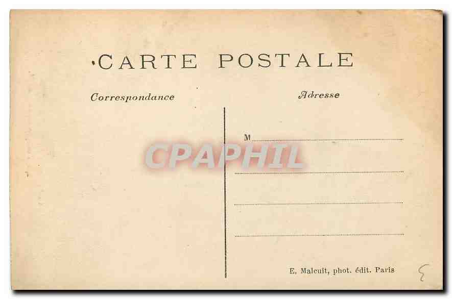 CPA Bois de Vincennes Le Temple Grec  — Verso