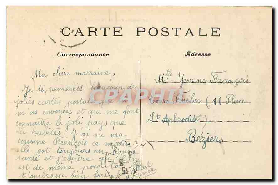 CPA Paris Vue generale de la Place de l'Etoile  — Rückseite