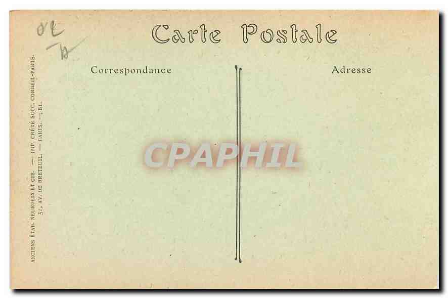 CPA Saint Quentin L'Hotel de Ville  — Rückseite