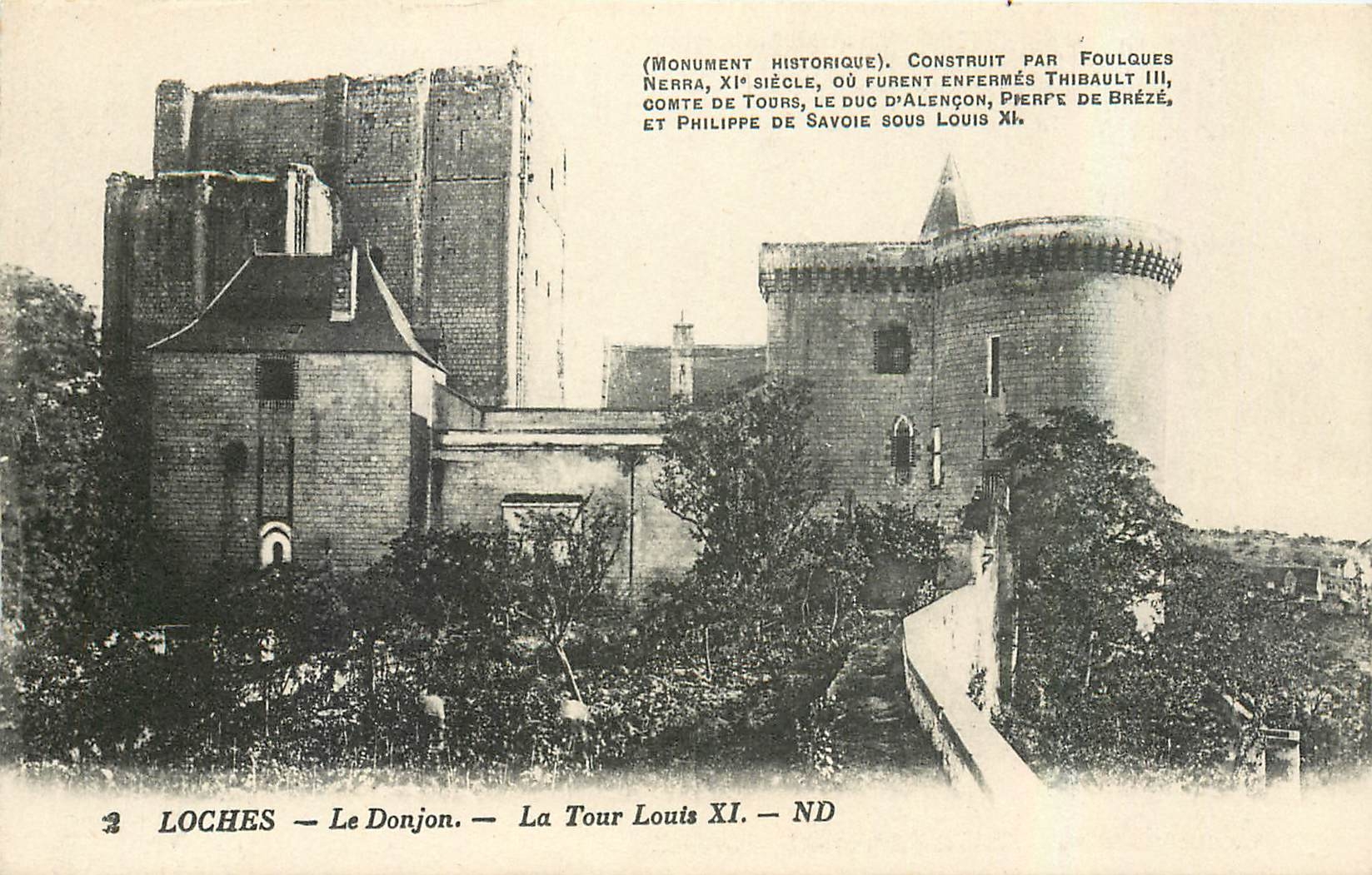 CPA Loches le Donjon La Tour Louis XI 