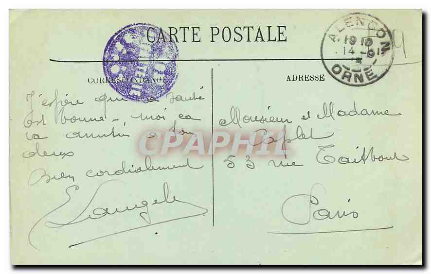 CPA Alpes Mancelles St Leonard des Bois  — Rückseite