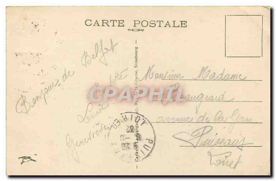 Le Lion — Belfort — Œuvre de Bartholdi — 1870 — Rückseite