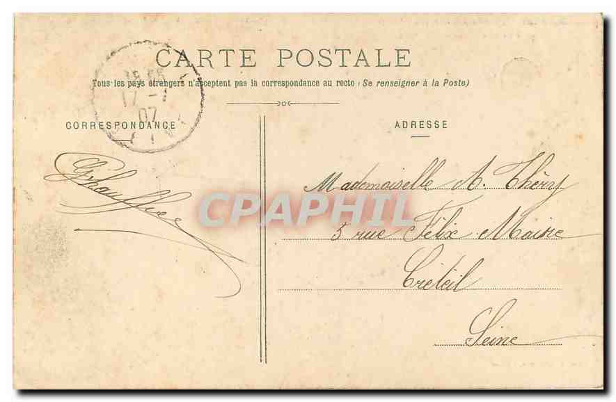 CPA Anet Chateau construit par Henri II pour Diane de Poitiers  — Rückseite