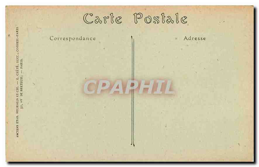 CPA Chateau de Malmaison Tapisserie Quatre panneaux d'une suite commandee par Napoleon I  — Rückseite