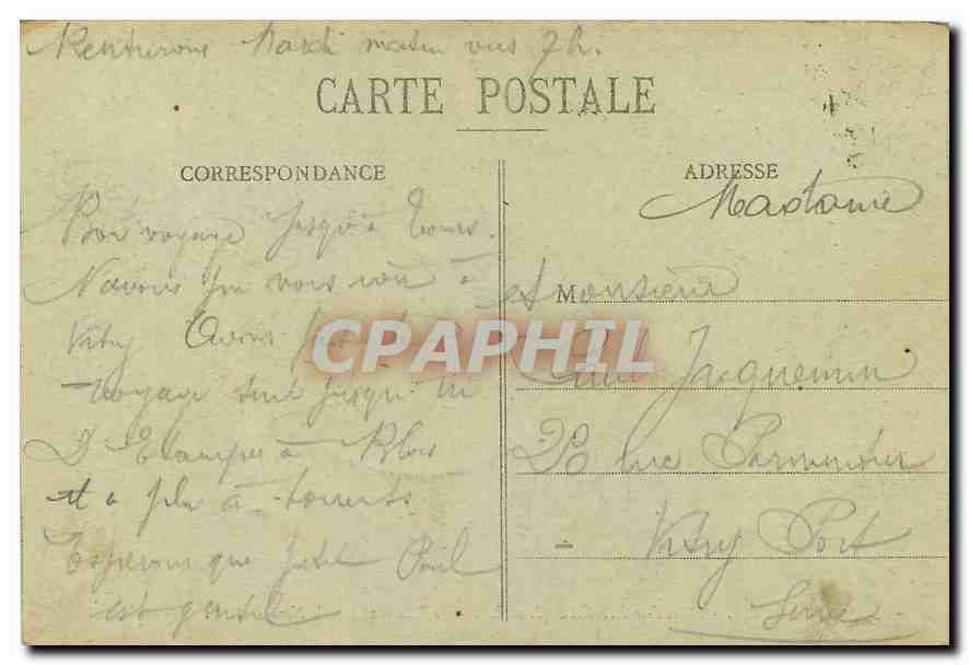 CPA Azay le Rideau I et L Le Chateau facade Nord  — Rückseite