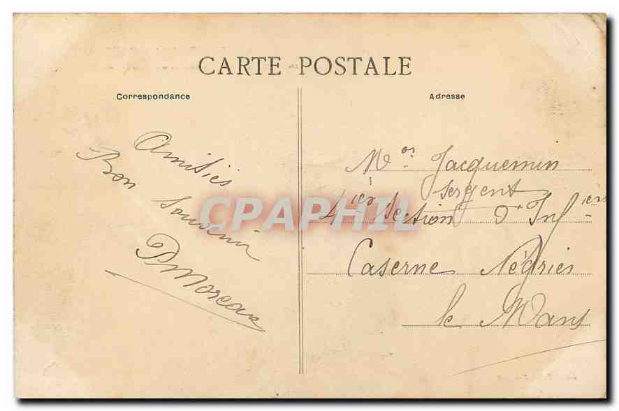 CPA Chateaux de la Sarthe Le Luart Chateau du Luart Cote Ouest  — Rückseite