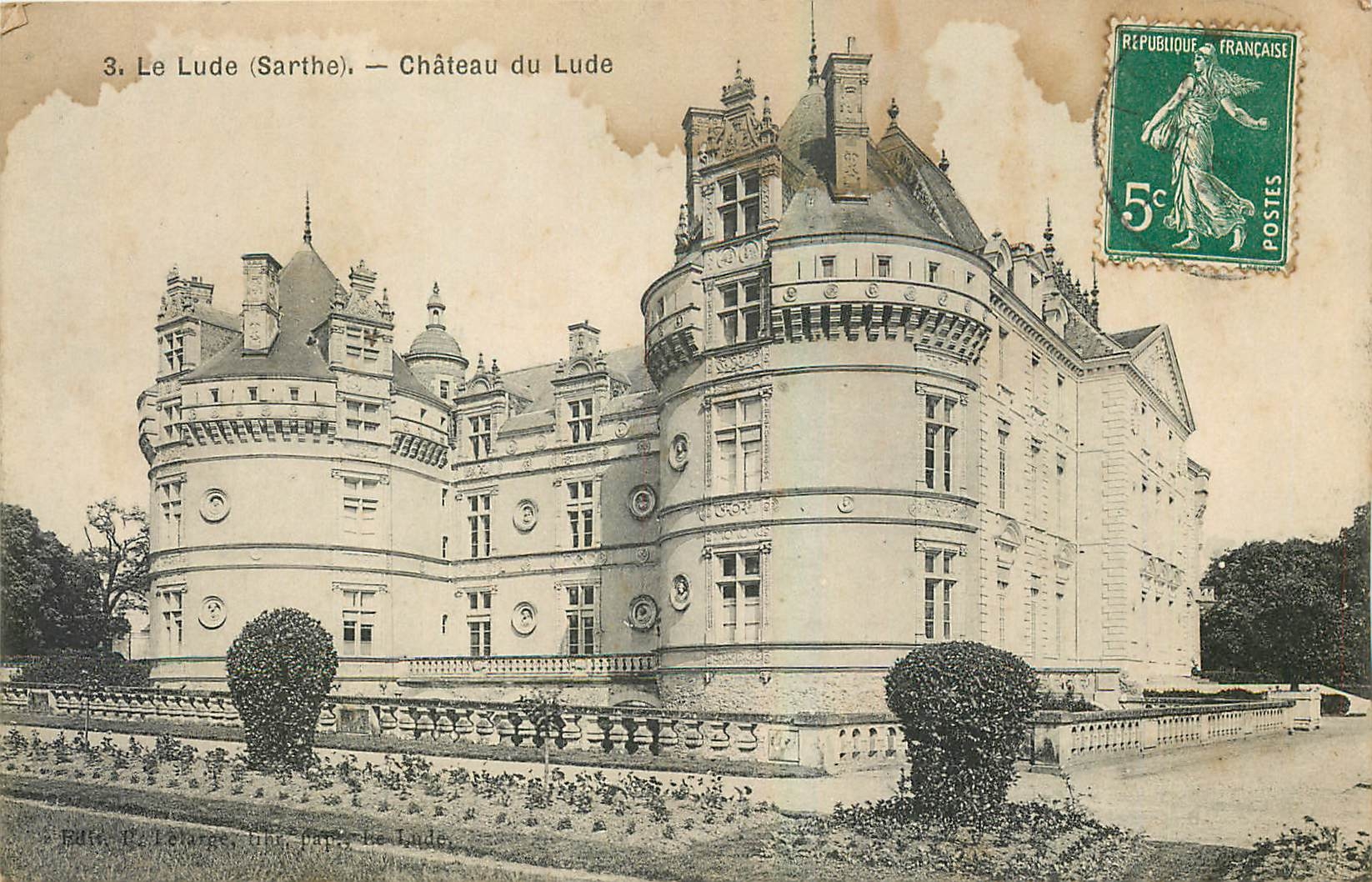 CPA Le Lude Sarthe Chateau du Lude 