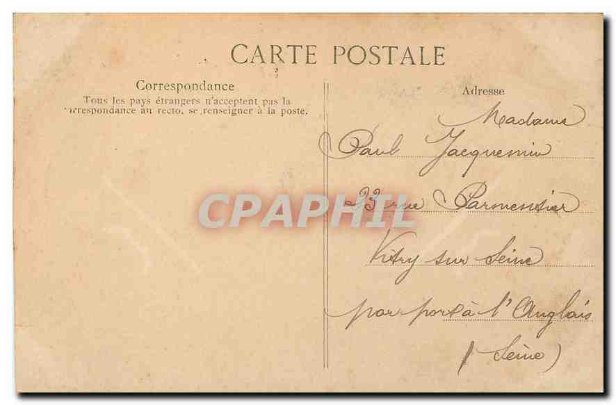 CPA Le Lude Le Chateau les Jardins  — Rückseite