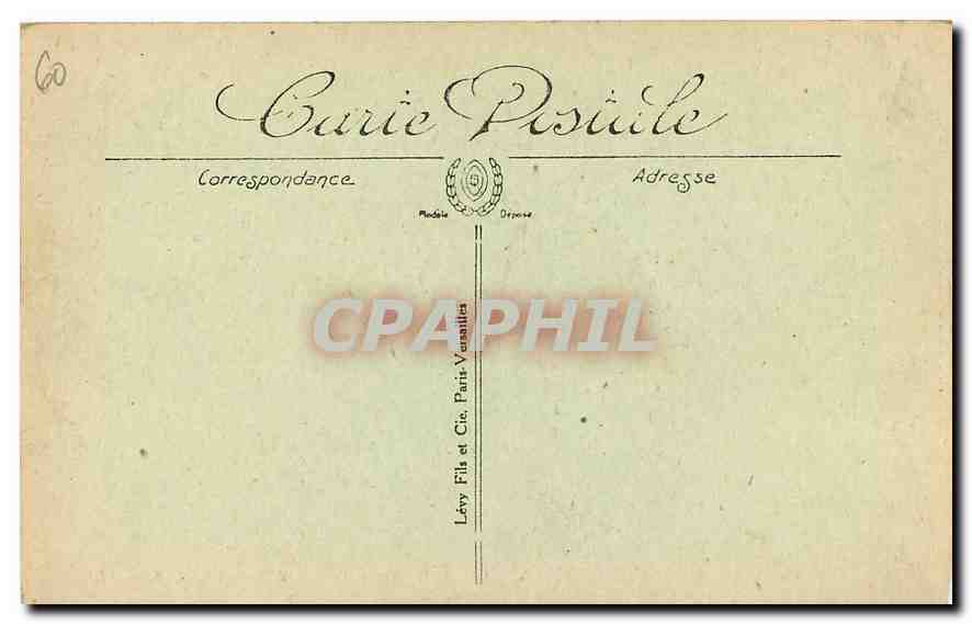 CPA Chateau de Chantilly Mausolee de Henri II de Bourbon  — Verso