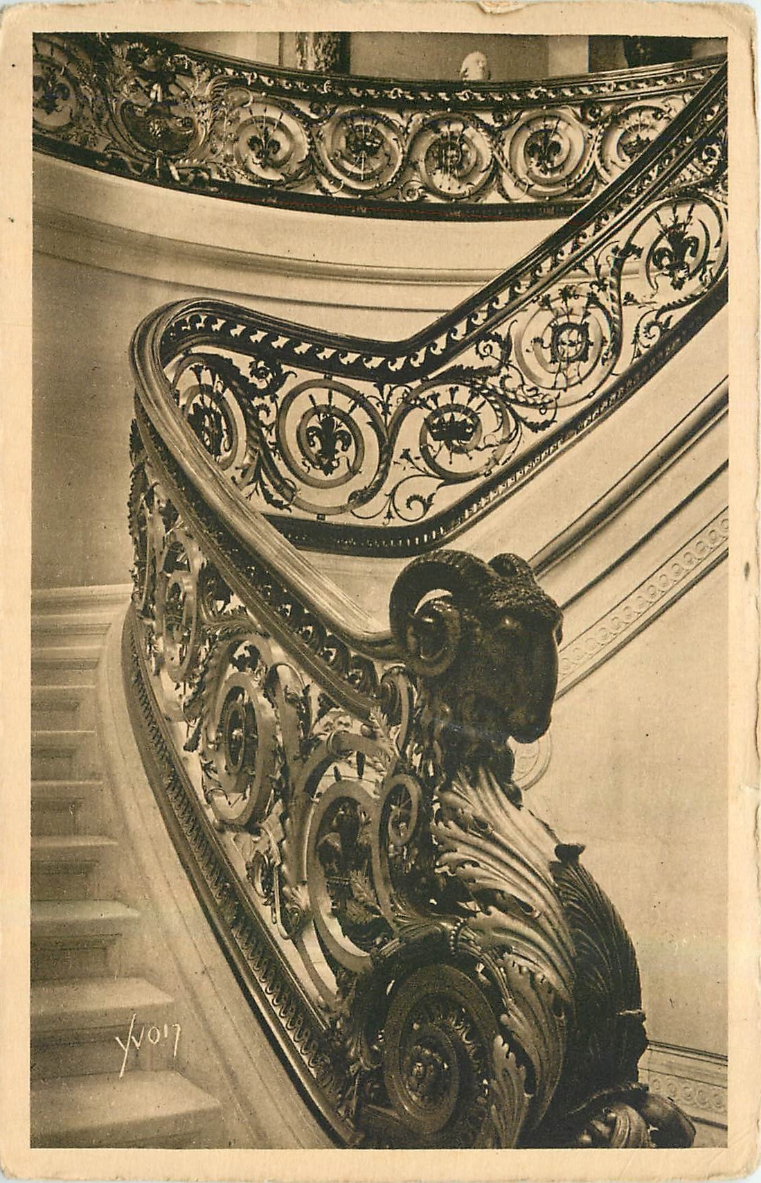 Château de Chantilly — Rampe der Ehren-Treppe — Edition d'Art YVON Paris