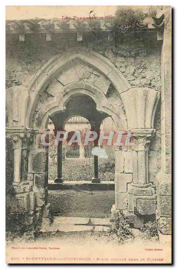 CPA St Bertrand de Comminges Porte ogivale dans le Cloitre 