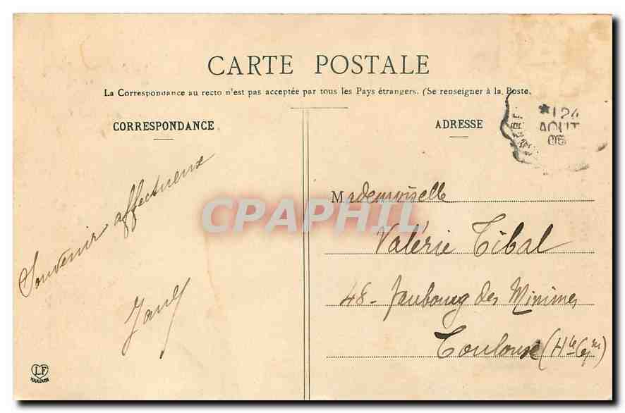 CPA St Bertrand de Comminges Porte ogivale dans le Cloitre  — Verso