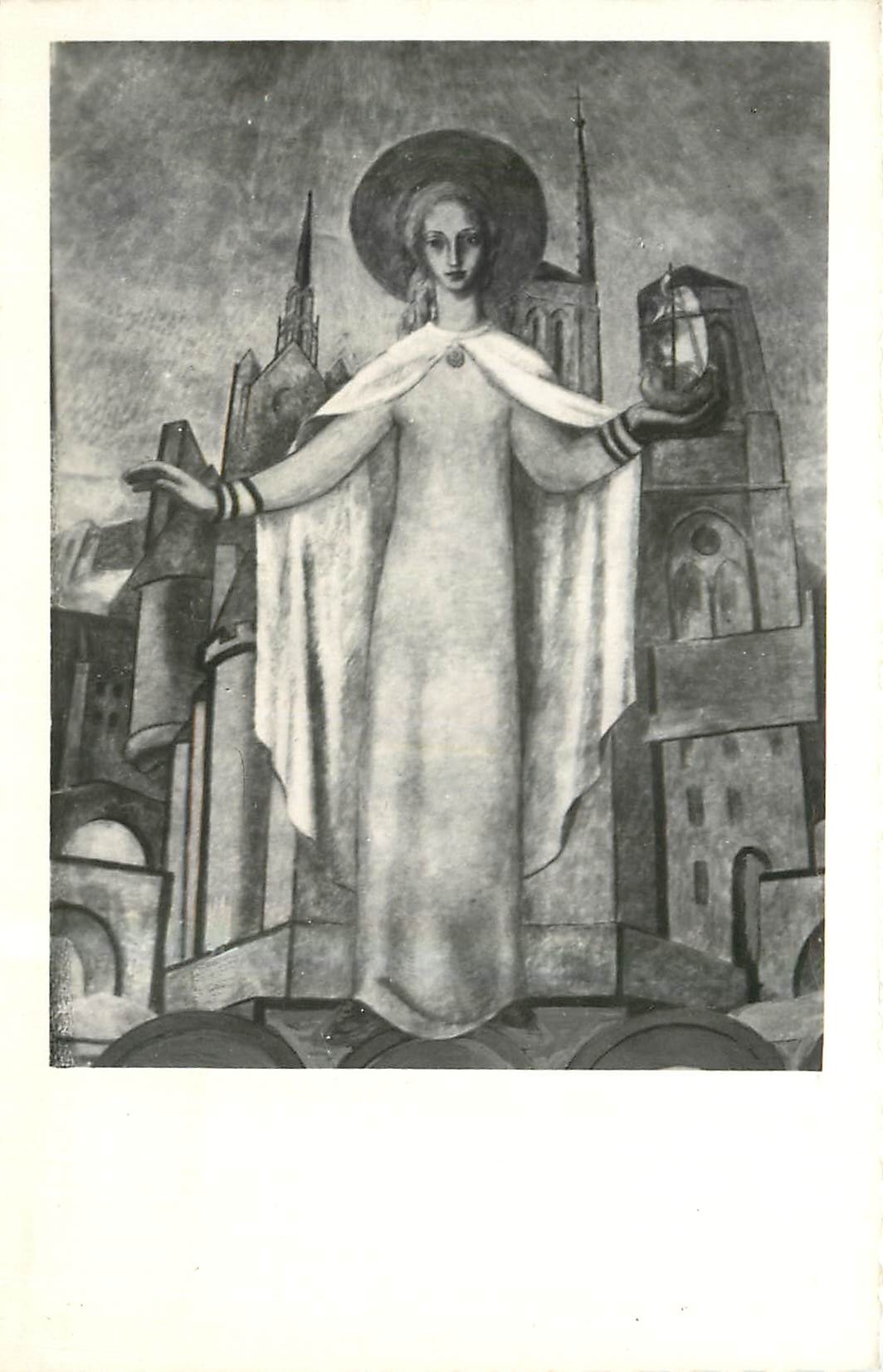 CPA Eglise Sainte Genevieve de Nanterre Sainte Genevieve protectrice de Paris et de la France 