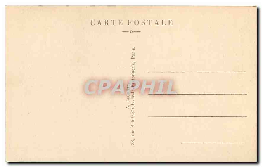 CPA Paris Notre Dame  — Verso