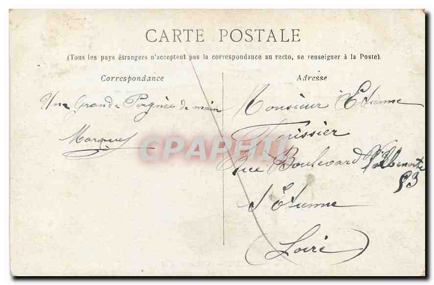CPA Marseille Chateau d'If  — Verso