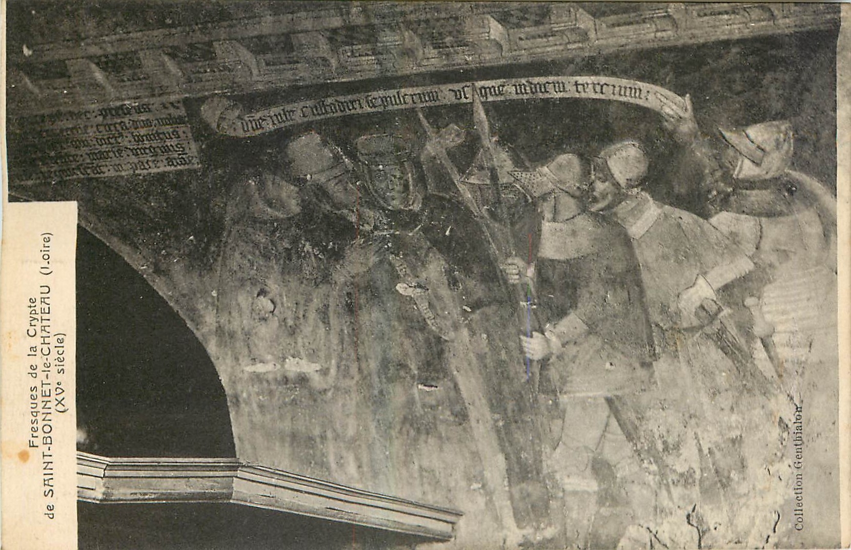 CPA Fresques de la Crypte de Saint Bonnet le Chateau Loire 