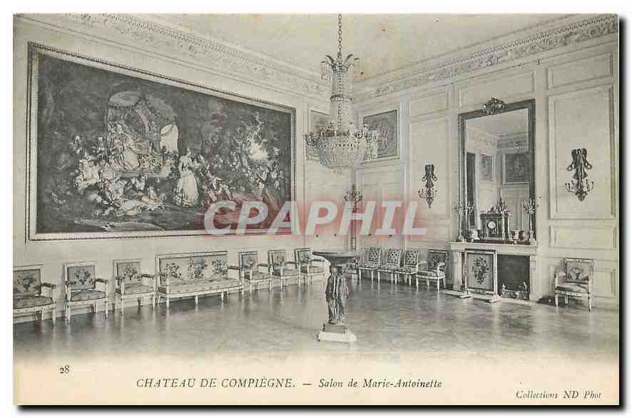 Château de Compiègne — Salon de Marie-Antoinette — Collections ND Phot