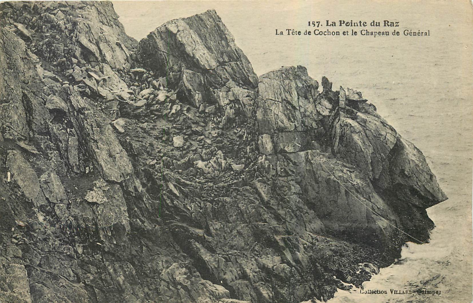 CPA La Pointe du Raz La Tete de Cochon et le Chapeau de General 