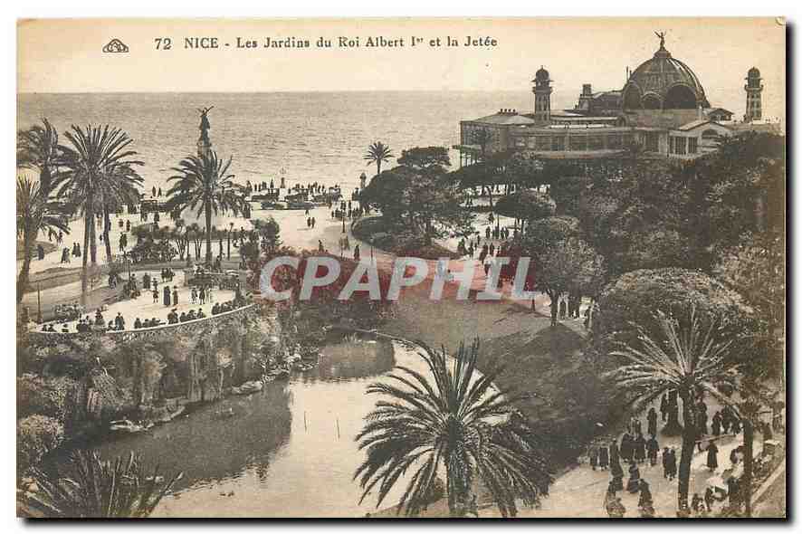 CPA Nice Les Jardins du Roi Albert I et la Jetee 