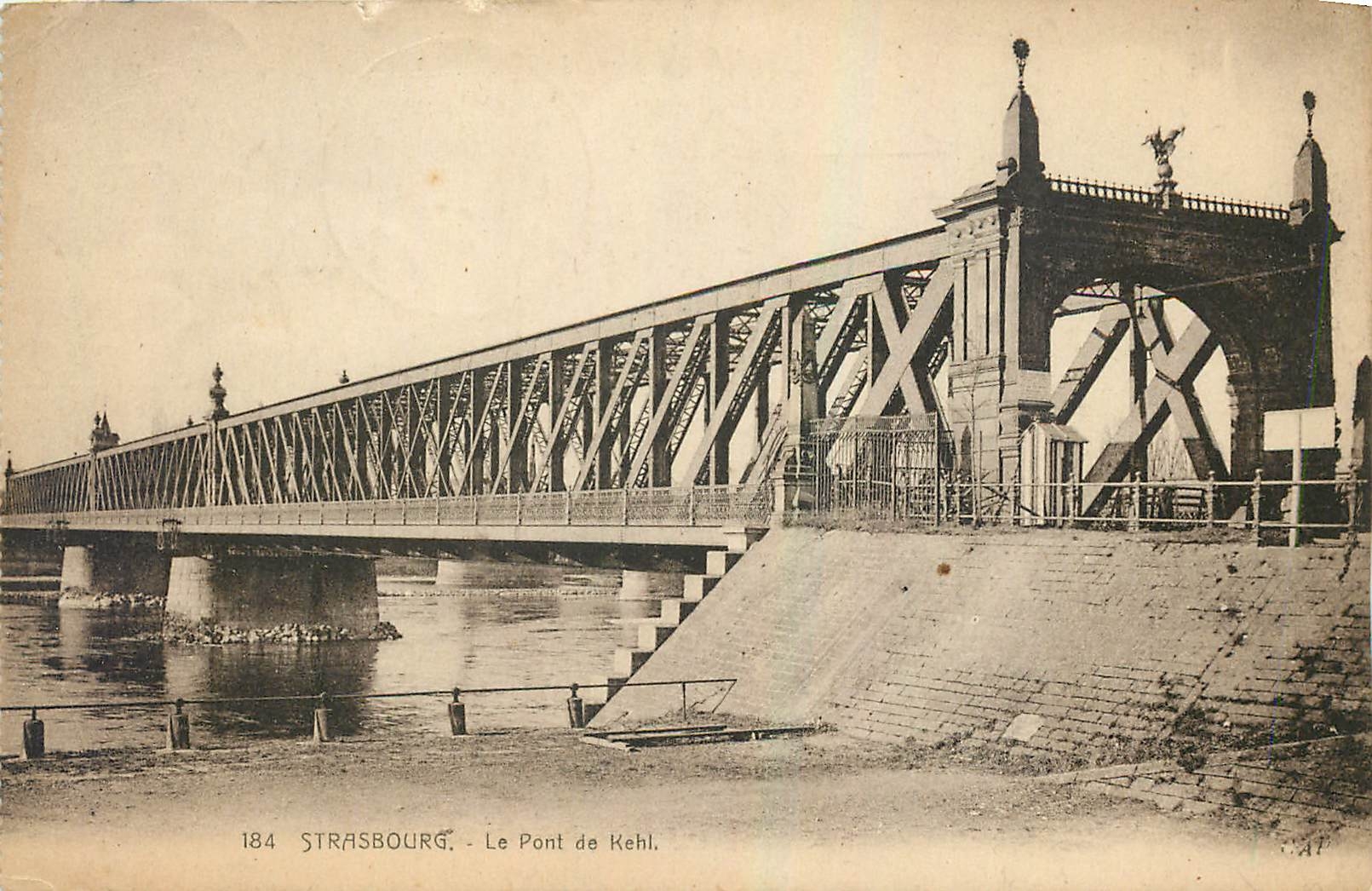 CPA Strasbourg Le Pont de Kehl 