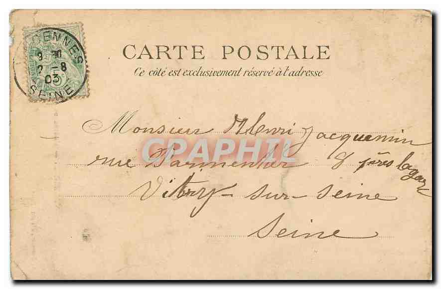 CPA Vincennes l'Hotel de Ville  — Rückseite