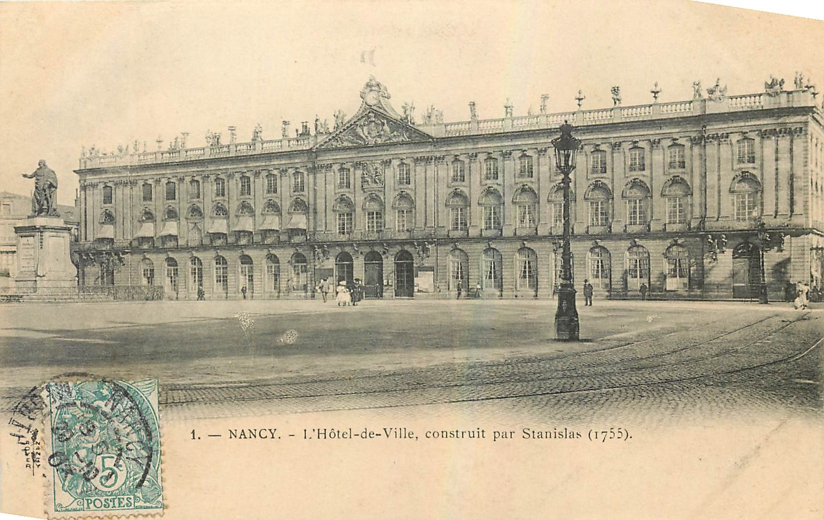 CPA Nancy L'Hotel de Ville construit par Stanislas 