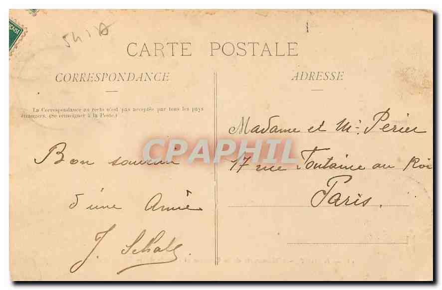 CPA La Lorraine Illustree Nancy L'Hemicycle de la Carriere de la Pepiniere  — Rückseite