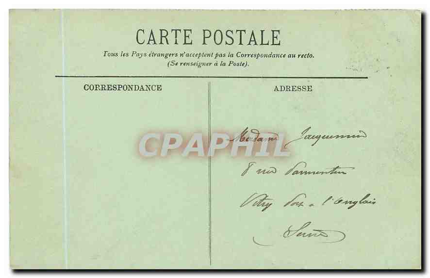 CPA Angers la Chapelle et le Chateau des Ducs d'Anjou  — Rückseite