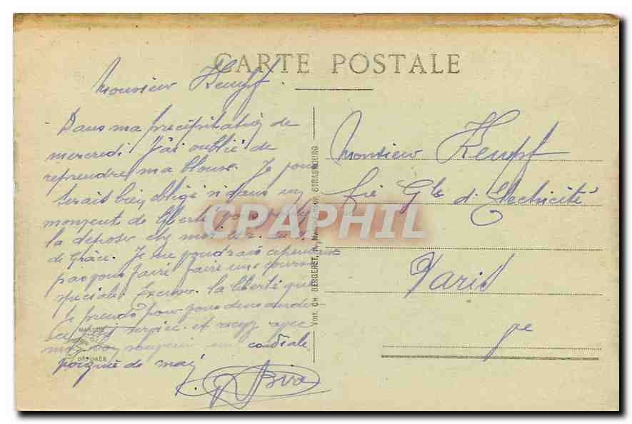 CPA Metz Le Moyen Pont et l'Eglse reformee  — Verso