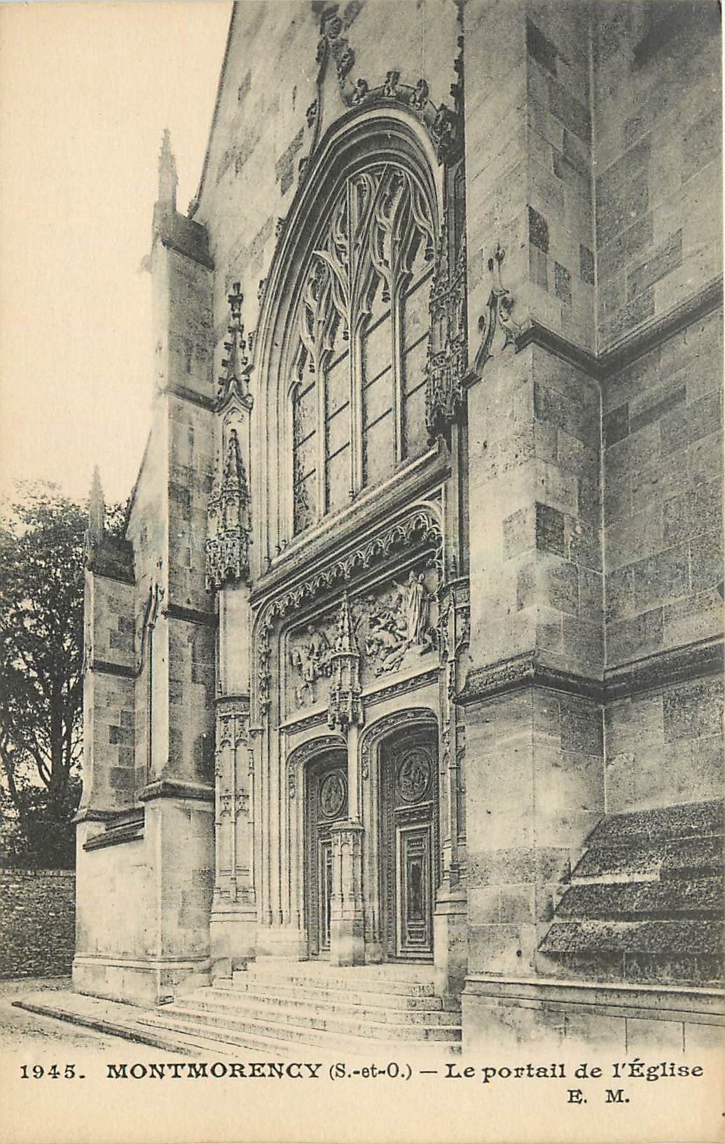 Montmorency (S.-et-O.) — Le portail de l'Église — E. M.