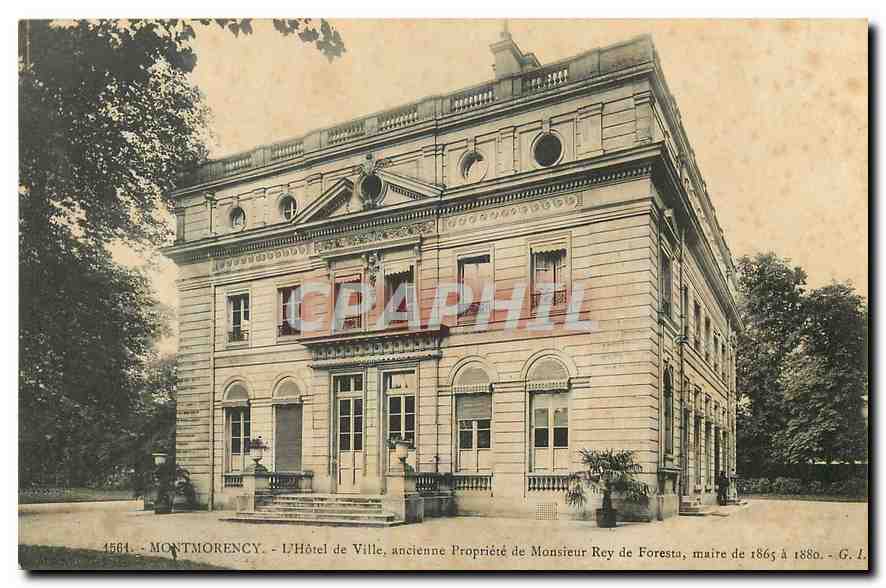 CPA Montmorency L'Hotel de Ville ancienne Propriete de Monsieur Rey de Frestu 