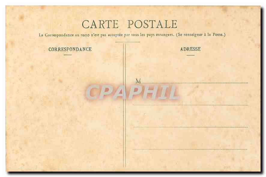 CPA Montmorency L'Hotel de Ville ancienne Propriete de Monsieur Rey de Frestu  — Rückseite