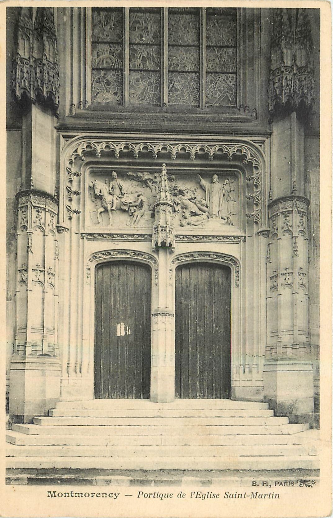 CPA Montmotency Portique de l'Eglise Saint Martin 