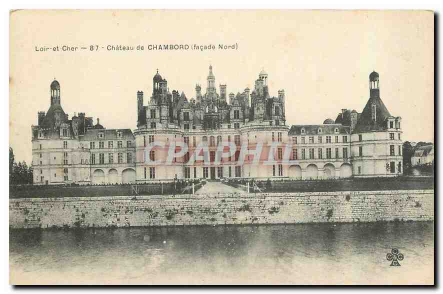 Château de CHAMBORD — façade Nord — Loir-et-Cher — 87