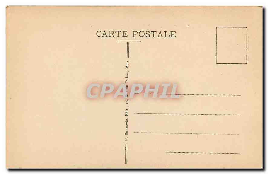 CPA Metz Palais du General Gouverneur  — Verso