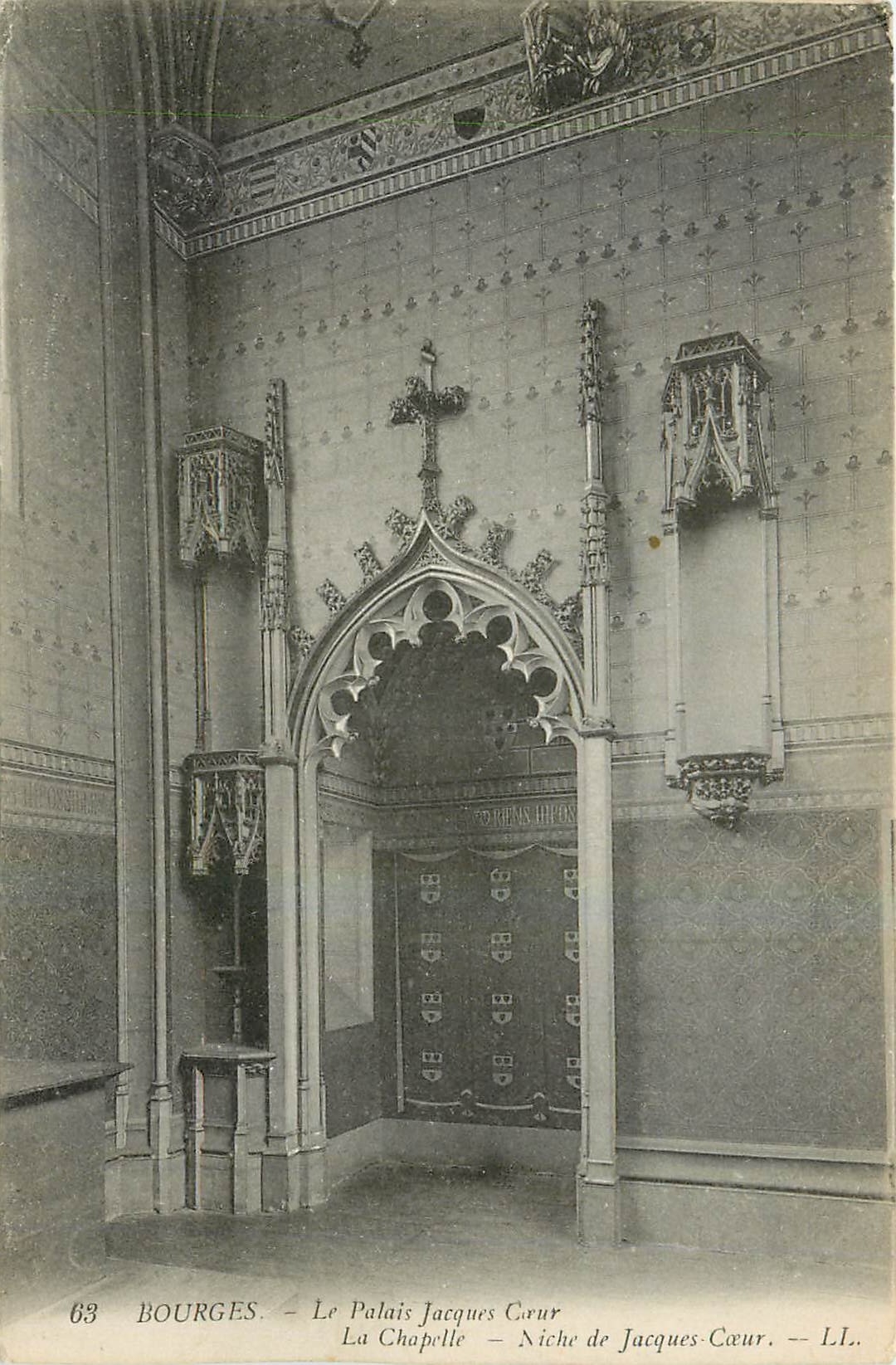 CPA Bourges le Palais Jacques Coeur la Chapelle Niche de Jacques Coeur 