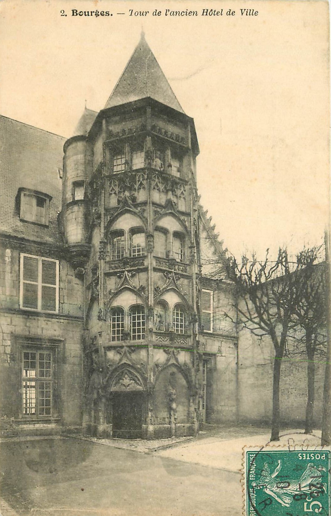 CPA Bourges Tour de l'ancien HOtel de Ville 