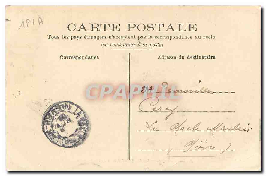 CPA Bourges les Cinq Portails de la Cathedrale  — Rückseite