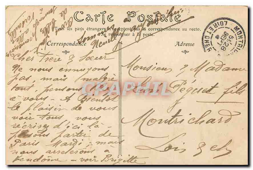 CPA Neuilly A la memoire des aeronautes Aviation — Rückseite