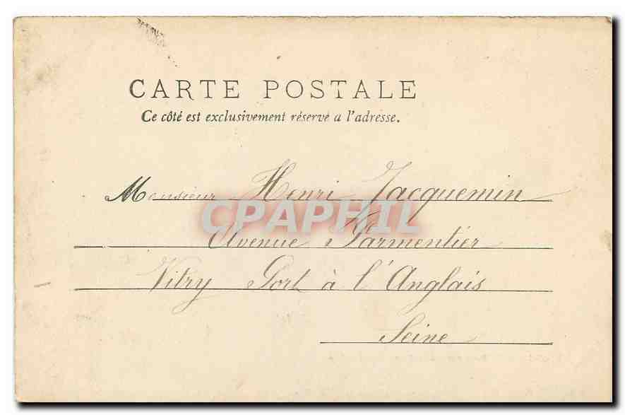 CPA Tours Pont suspendu Saint Symphorien  — Rückseite